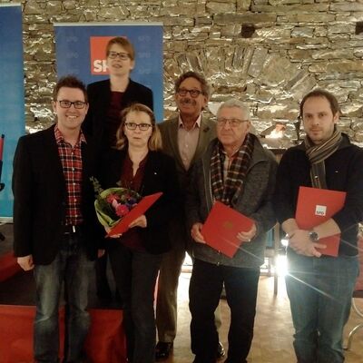 Foto (von links): S. Stendebach, Dr. T. Machalet, G. Gast-Pötzsch, Prof. Dr. K. Kocks, B. Kühnemund, R. Halbauer